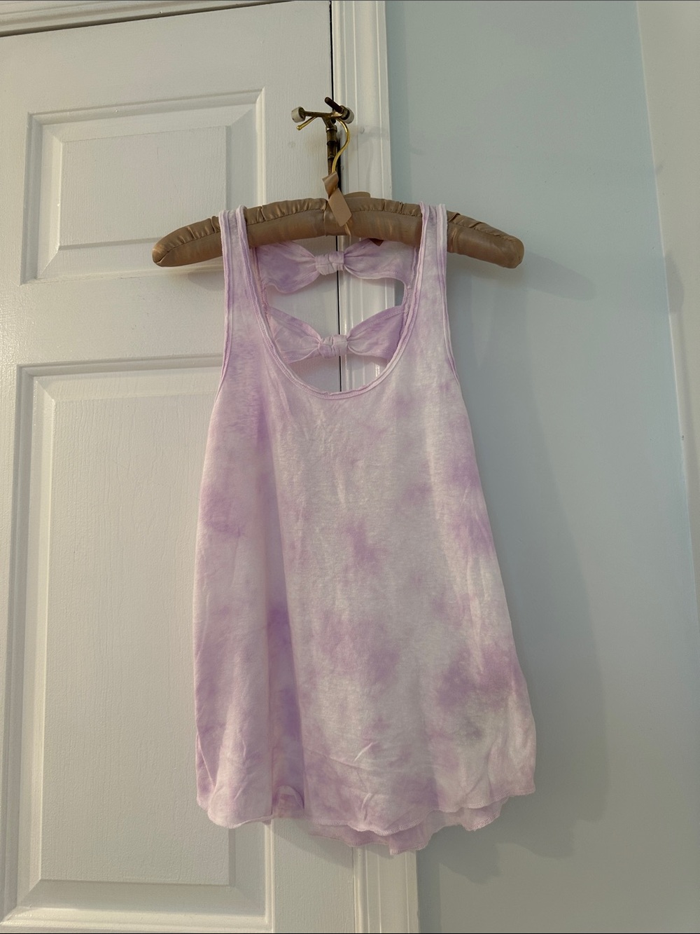 Abercrombie & Fitch Light Lavender Tie-Dye Racerback Tank